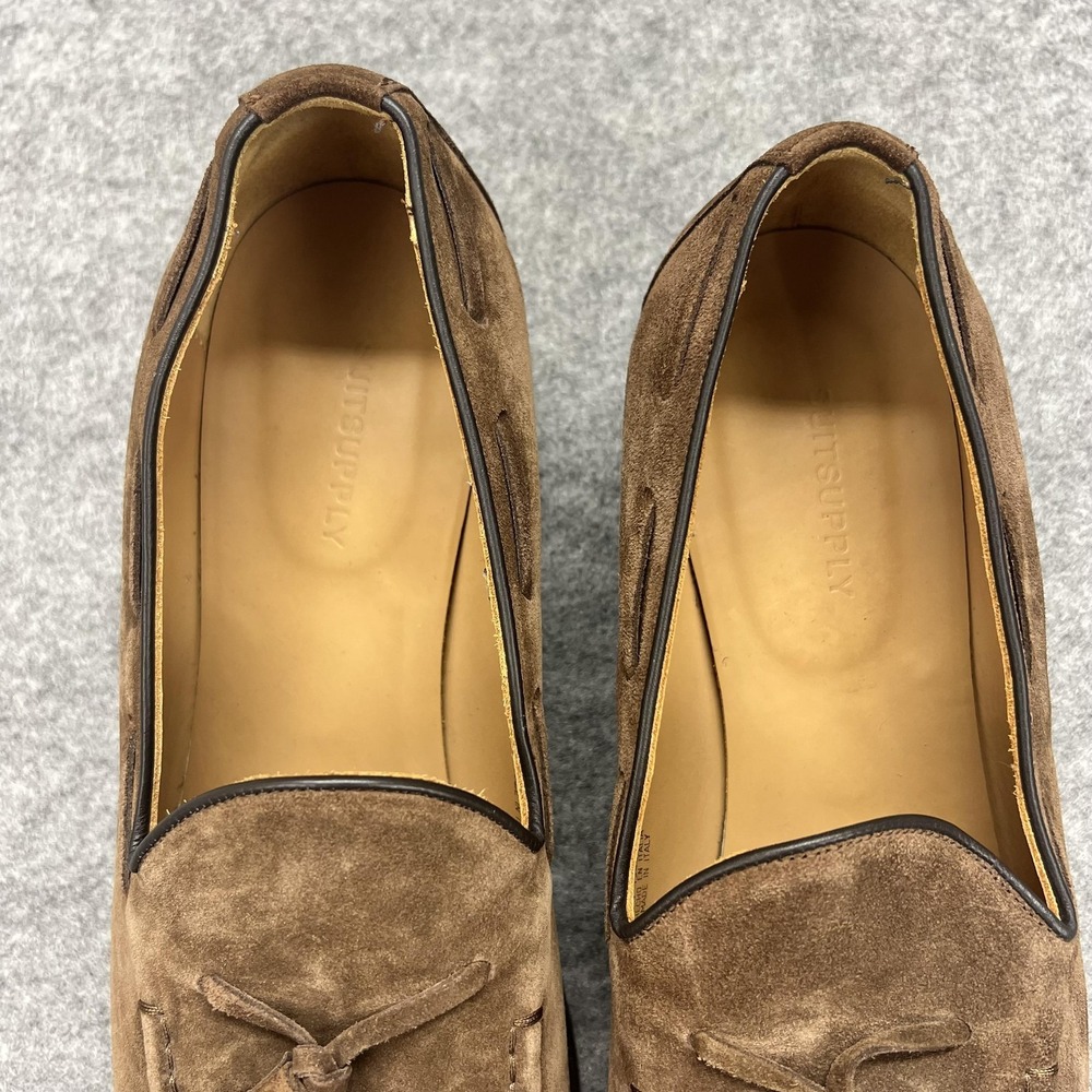 Suitsupply Shoes Mens Size 11 Brown Suede Tassel Loafers Leather Sole Italy - Picture 8 of 12